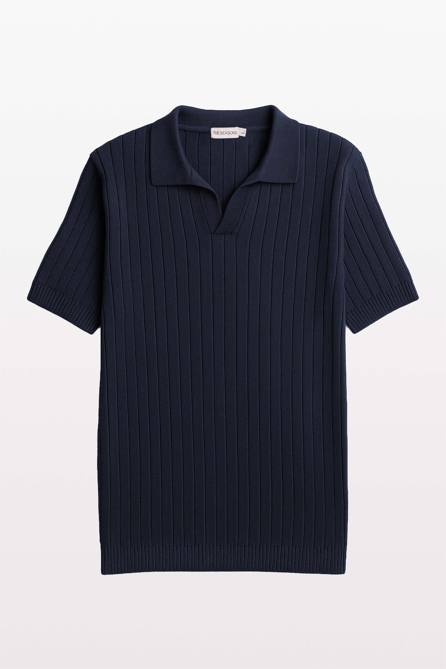 Buttonless Marine Polo for men front mockup from The Seasons