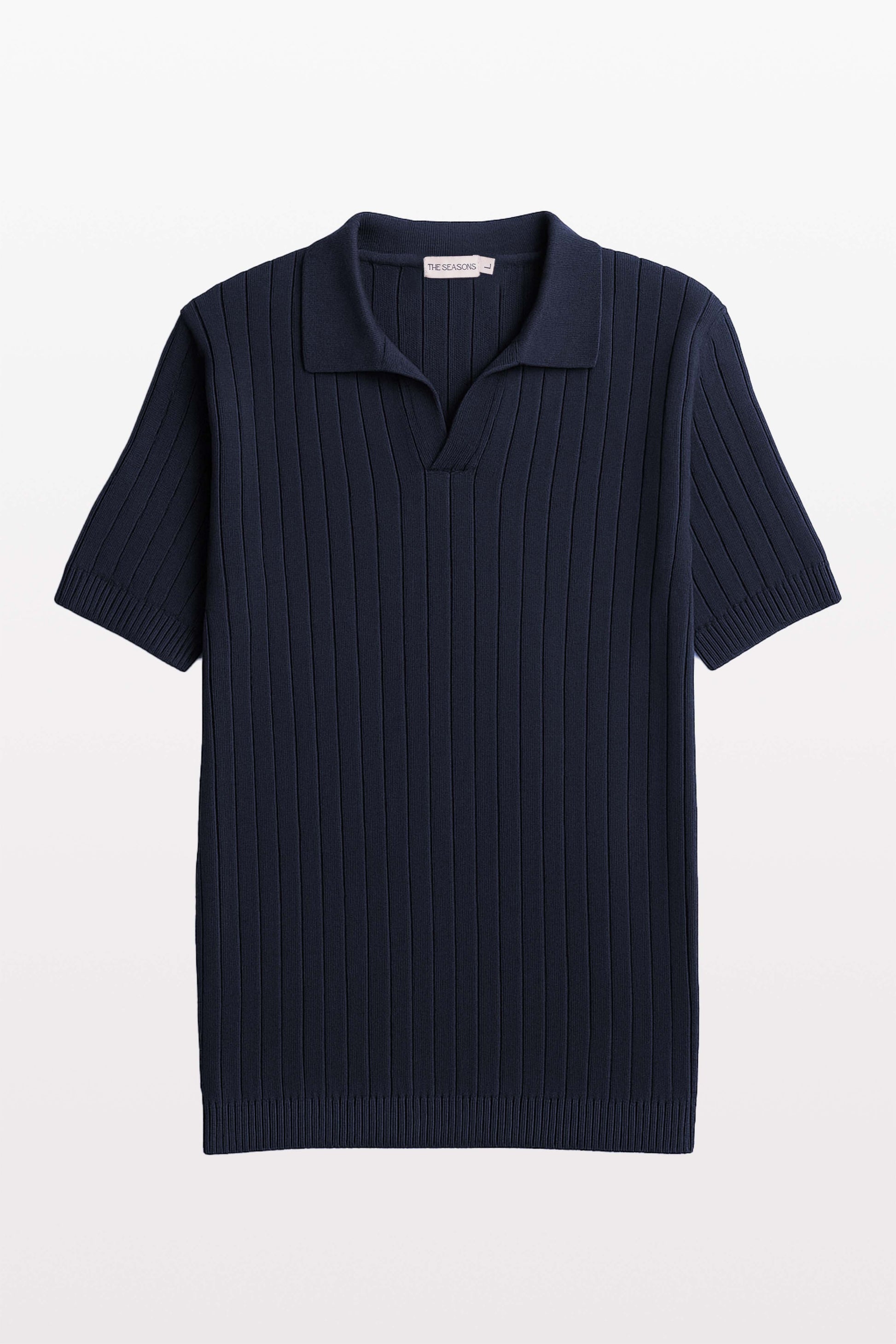 Buttonless Marine Polo for men front mockup from The Seasons